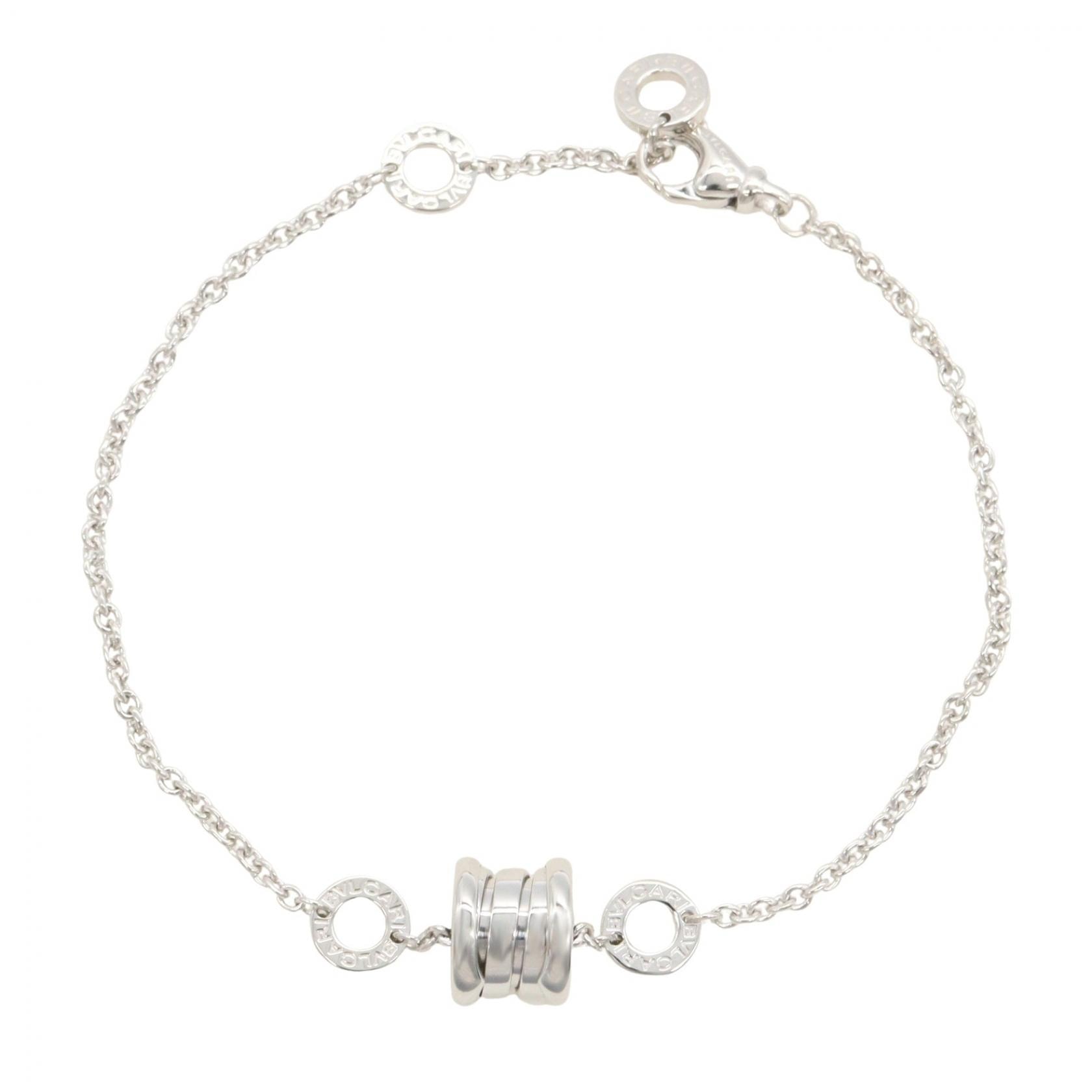 ブルガリ BVLGARI B-zero1 ビーゼロワン エレメントブレスレット ブレスレット アクセサリー K18WG(ホワイトゴールド) レディース シルバー系 【中古】