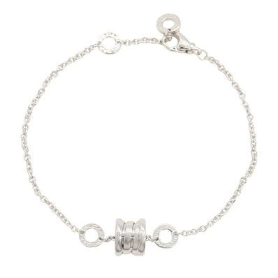ブルガリ BVLGARI B-zero1 ビーゼロワン エレメントブレスレット ブレスレット アクセサリー K18WG(ホワイトゴールド) レディース シルバー系 【中古】