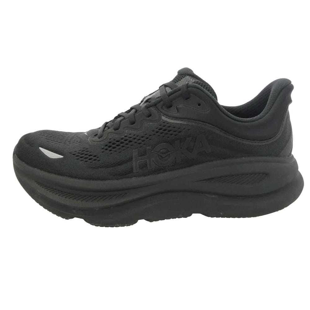 HOKA ONE ONE ホカ オネオネ 1162011 Bondi 9 ボンダイ9 ローカット スニーカー ランニングシューズ ブラック系 28cm【中古】