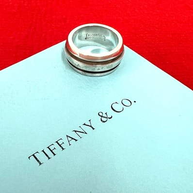 TIFFANY&Co. ティファニー グルーブド ダブルライン リング シルバー925 リング・指輪 8号 シルバー
74013
