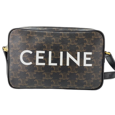 セリーヌ CELINE PVC メッセンジャーミディアム ショルダーバッグ【中古】