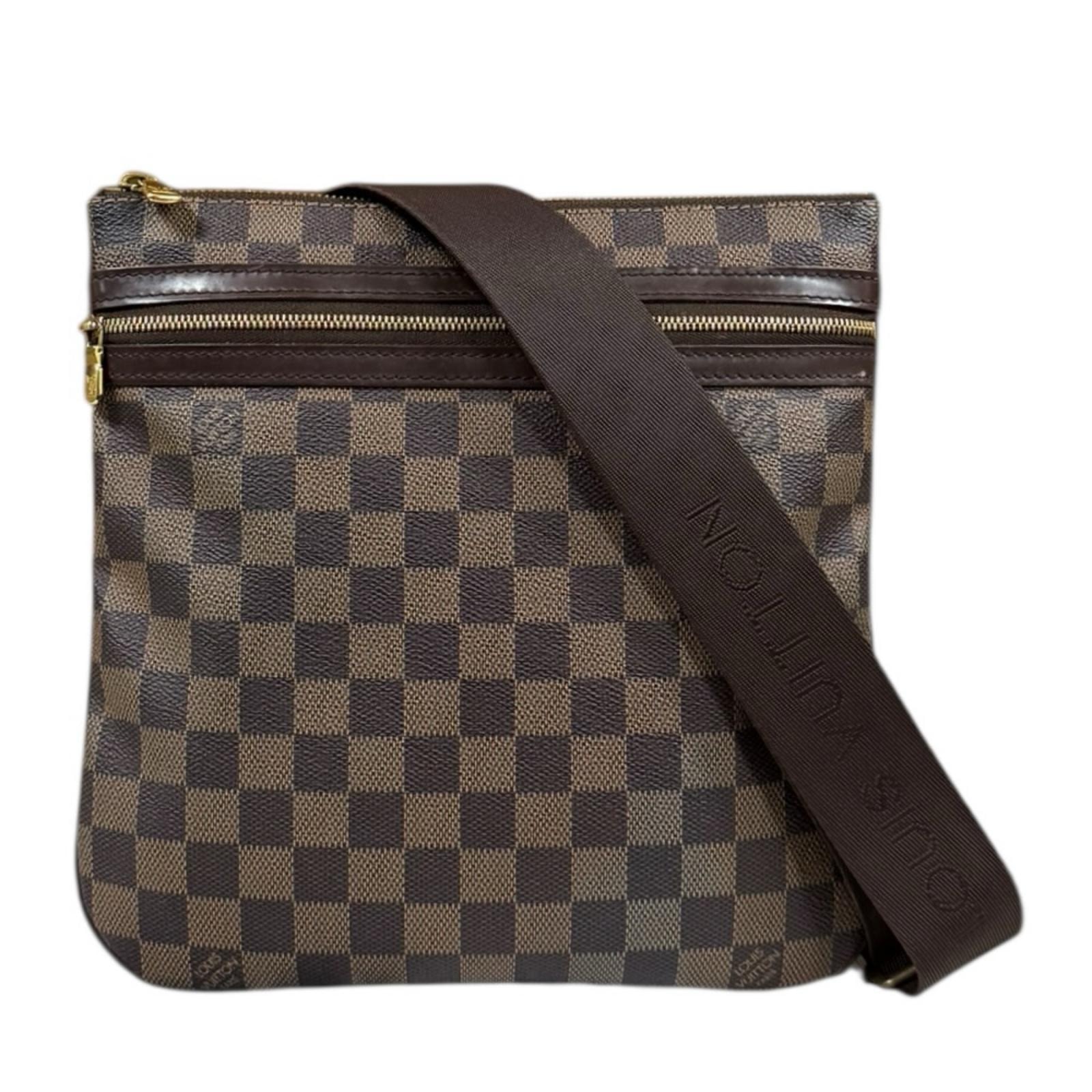 ルイヴィトン ポシェットボスフォール ダミエ ショルダーバッグ ダミエキャンバス N51111 ブラウン ユニセックス LOUIS VUITTON 中古