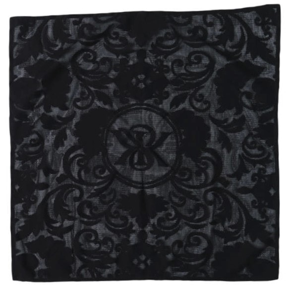 KITH NYC キスニューヨークシティ 25SS Crest Lace Bandana クレスト レース バンダナ KHM10091 Black スカーフ g28211