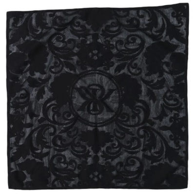 KITH NYC キスニューヨークシティ 25SS Crest Lace Bandana クレスト レース バンダナ KHM10091 Black スカーフ g28211