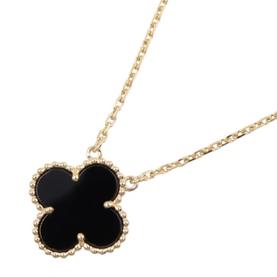 ヴァンクリーフ&アーペル Van Cleef & Arpels ヴィンテージアルハンブラ オニキス ネックレス ネックレス ジュエリー K18(イエローゴールド) オニキス レディース ゴールド系 / ブラック系 VCAR45800 【中古】
