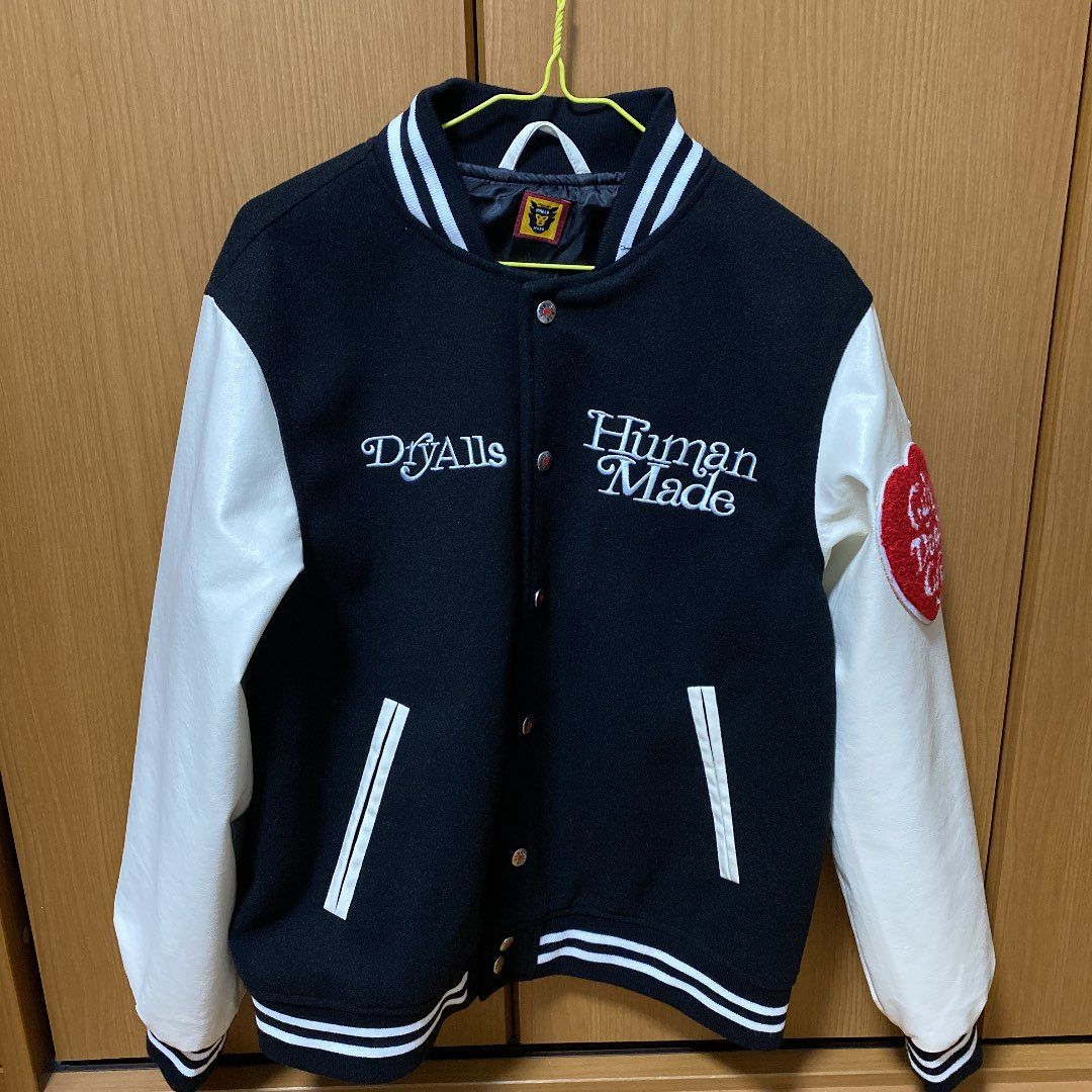 HUMAN MADE Girls Don ’t Cry college jacket "Black" / VERDY