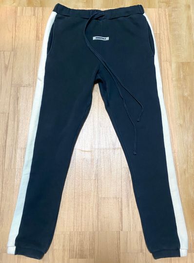 FEAR OF GOD ESSENTIALS Side Stripe Sweatpants (FW19) "Black"