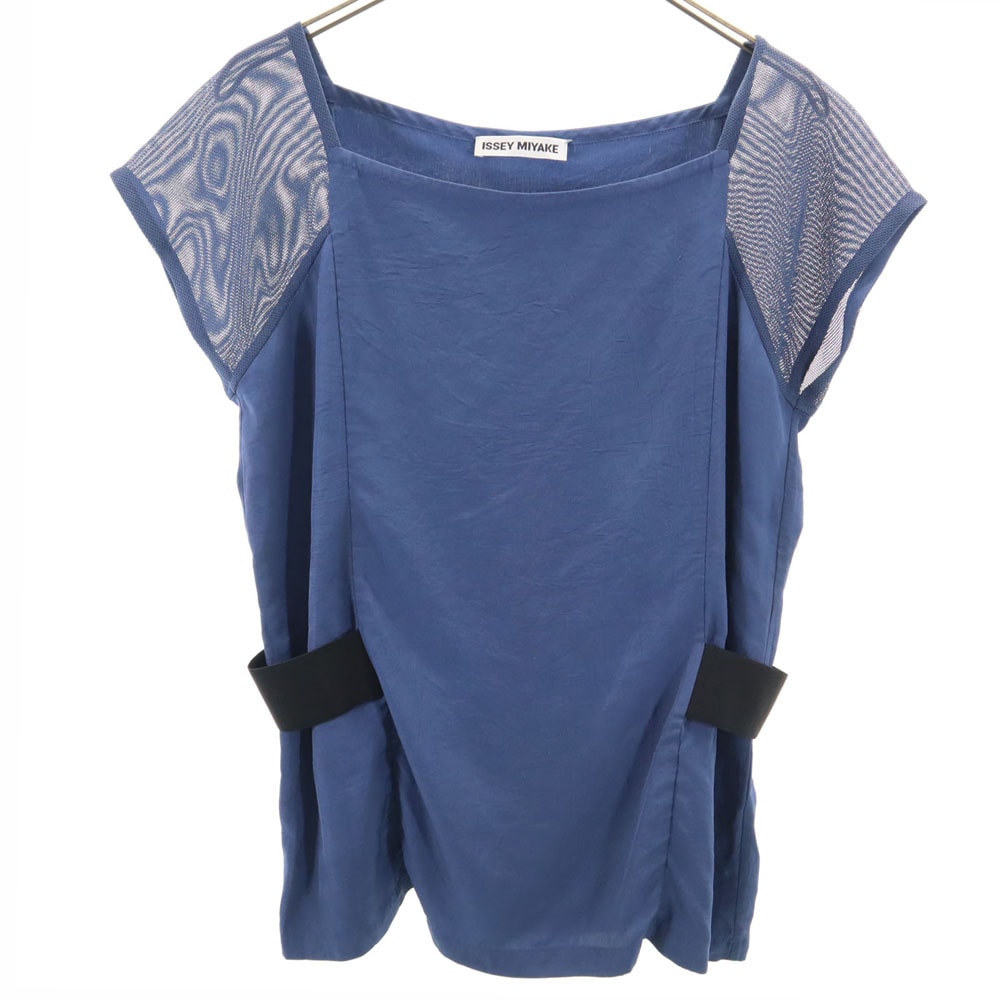 ISSEY MIYAKE イッセイミヤケ 日本製 半袖 カットソー 2 ネイビー
