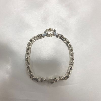 Tiffany & Co. 1837® Makers Narrow Chain Bracelet in Sterling Silver and Gold