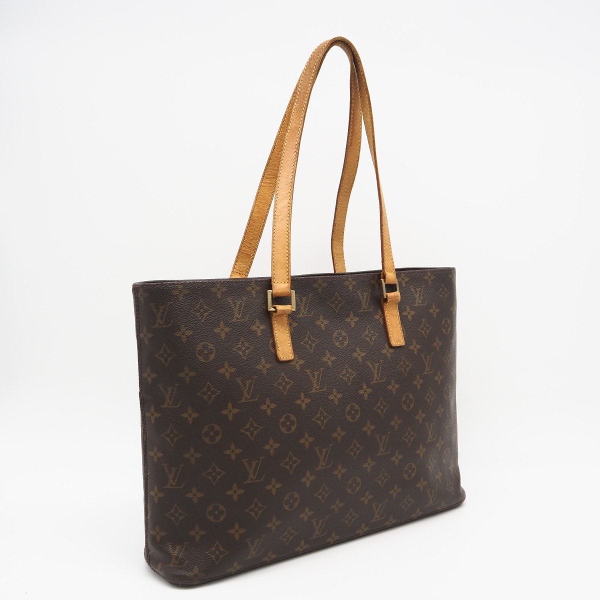 LOUIS VUITTON ルイ・ヴィトン モノグラム キャンバス ルコ M51155 ハンドバッグ ブラウン コーティングキャンバス レザー レディース