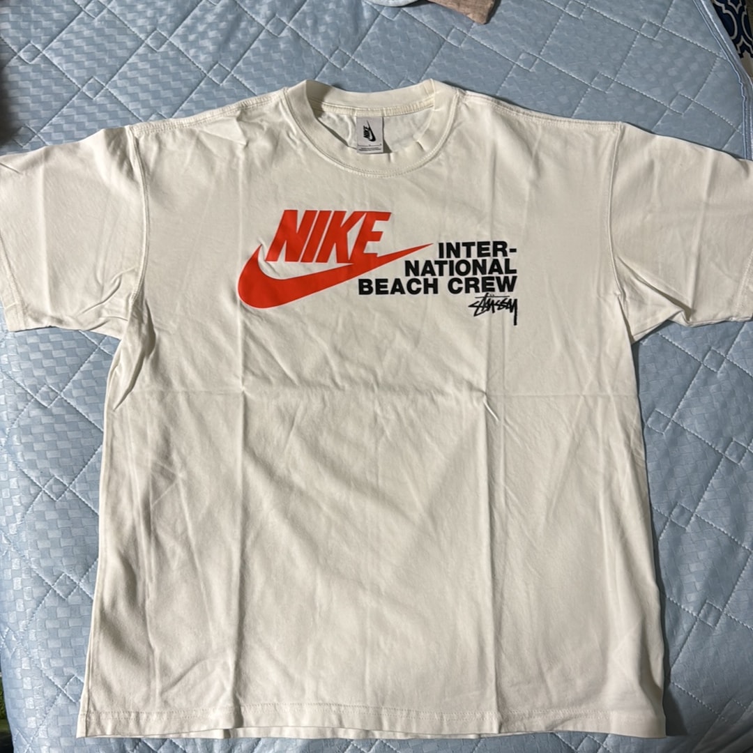 Nike x Stussy International Beach Crew T-Shirt "White"