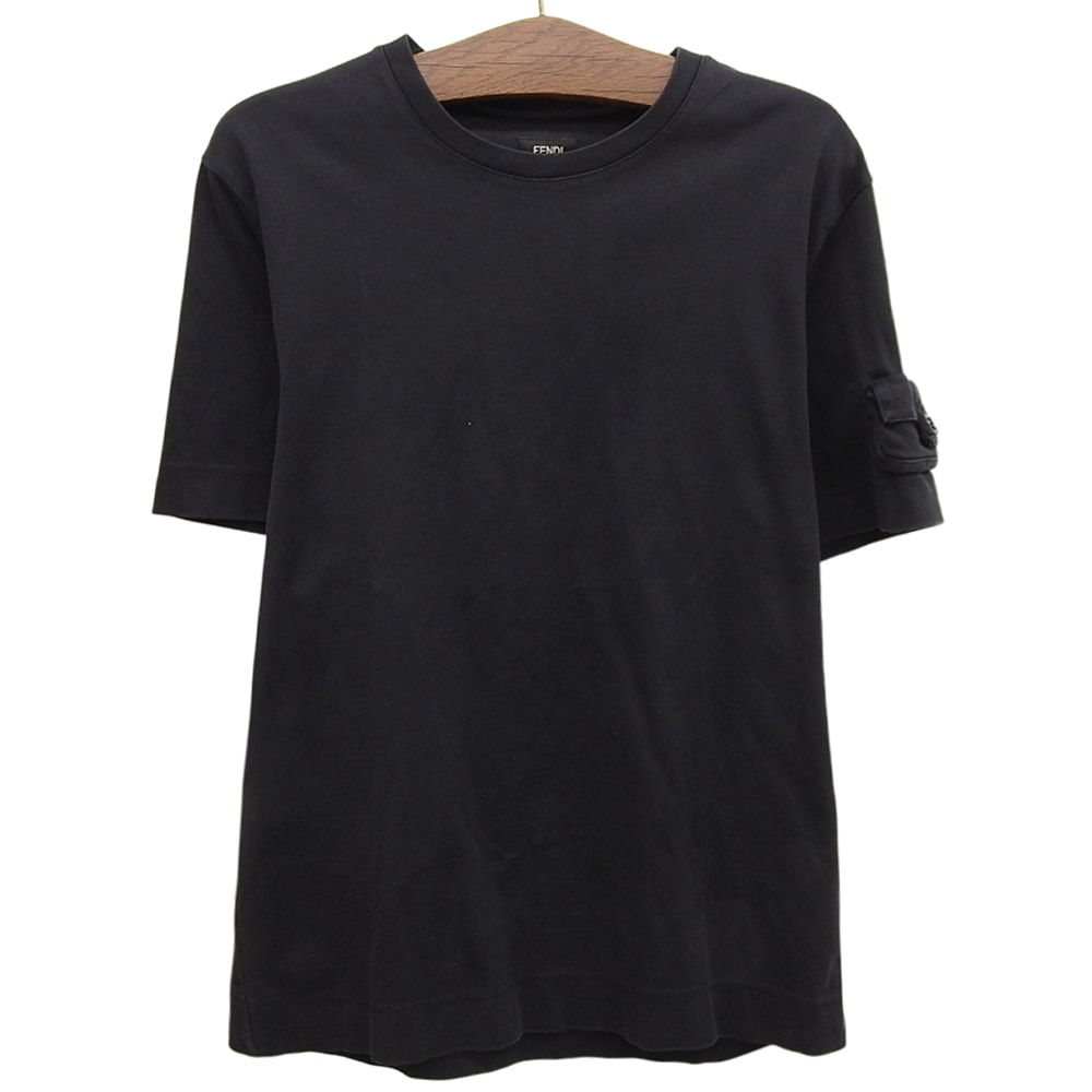 フェンディ Tシャツ トップス メンズ ブラック S FY1180AM77 22年製 S