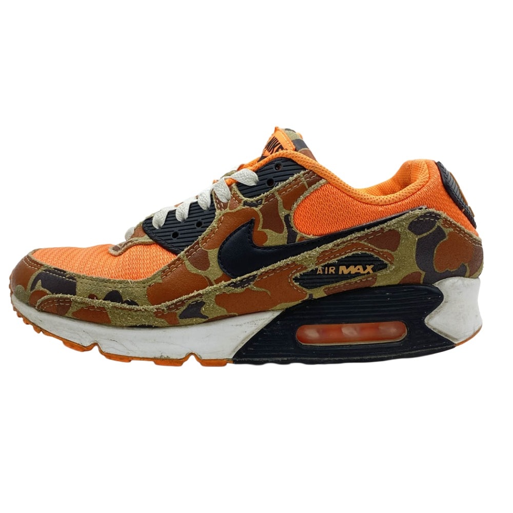 NIKE ナイキ スニーカー CW4039-800 Air Max 90 Orange Camo エアマックス90 オレンジカモ ローカットスニーカー オレンジ系 25.5cm【中古】