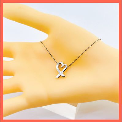 ティファニー ネックレス ラビングハート シルバー Tiffany