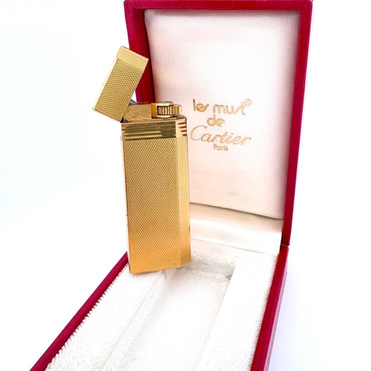 【着火未確認】CARTIER ヴィンテージ ローラーガスライター スイスメイド 52198 鑑定済み 正規品 カルティエ