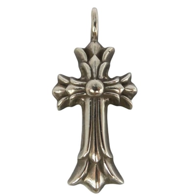 CHROME HEARTS クロムハーツ(原本無) 国内正規店レシート付属 DBL CH CRS ダブルCHクロス チャーム ペンダントトップ シルバー系【中古】