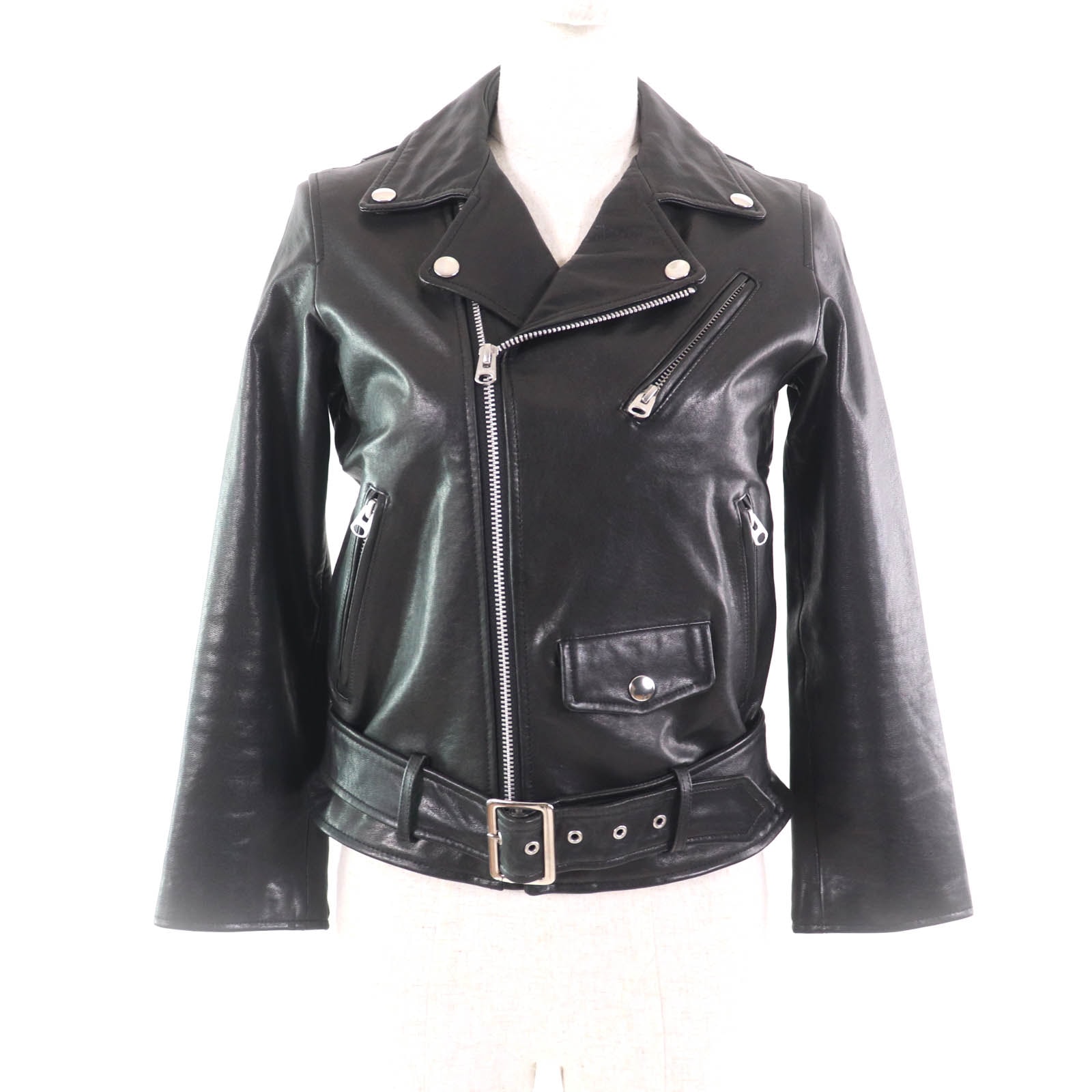 美品 ビューティフルピープル
 ライダースジャケット ブラック レディース 140 1065402401