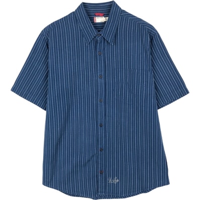 古着 リーバイス Levi's ストライプ柄 半袖 コットンシャツ メンズM相当/eaa650645