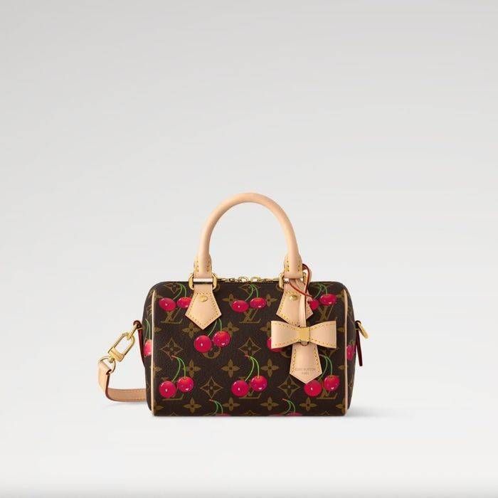 Louis Vuitton x Takashi Murakami Speedy Bandouliere 20 "Cherry Brown"