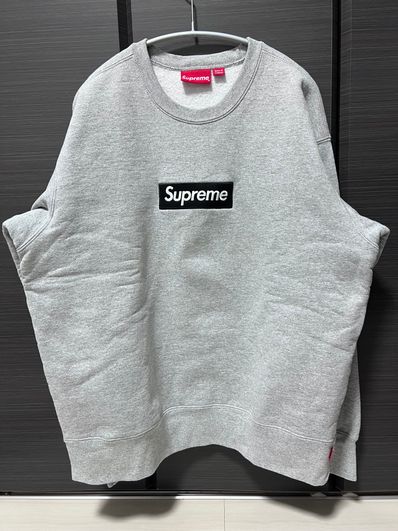 Supreme Box Logo Crewneck "Heather Grey" (22FW)