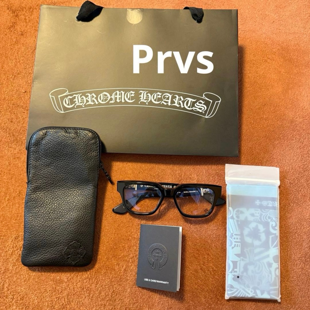 Chrome Hearts 54 19-152 Vagillionaire 2 Eyewear "Black/Silver"