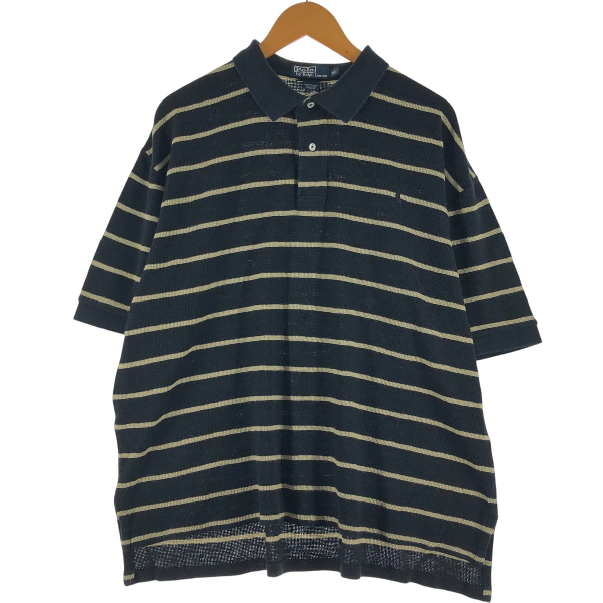 古着 ラルフローレン Ralph Lauren POLO by Ralph Lauren 半袖 ボーダー ポロシャツ メンズXL相当/eaa534049