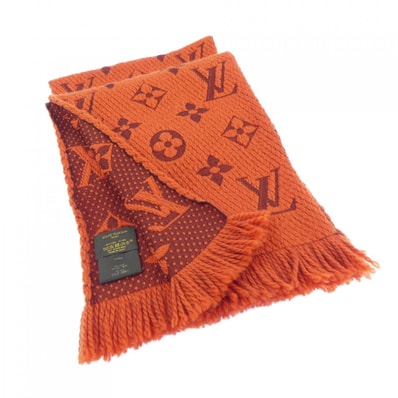 ルイヴィトン LOUIS VUITTON エシャルプ ロゴマニア M75095 MUFFLER