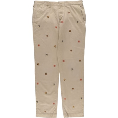 古着 ラルフローレン Ralph Lauren POLO RALPH LAUREN SLIM FIT 総柄 チノパンツ メンズw36相当/eaa594358