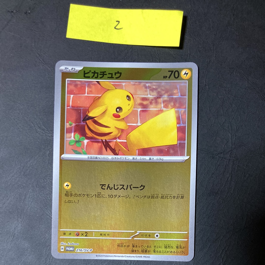 ピカチュウ P [SV-P 216](プロモカードパック「ポケカの夏がキタ!プロモカードGetキャンペーン!」)