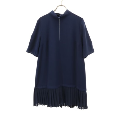 ZARA ザラ 半袖 ミニワンピース M ネイビー