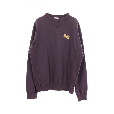 ディオール Dior DIOR × PETER DOIG 刺繍 ユーズド加工 スウェット 衣料品 トップス コットン メンズ パープル系 【中古】