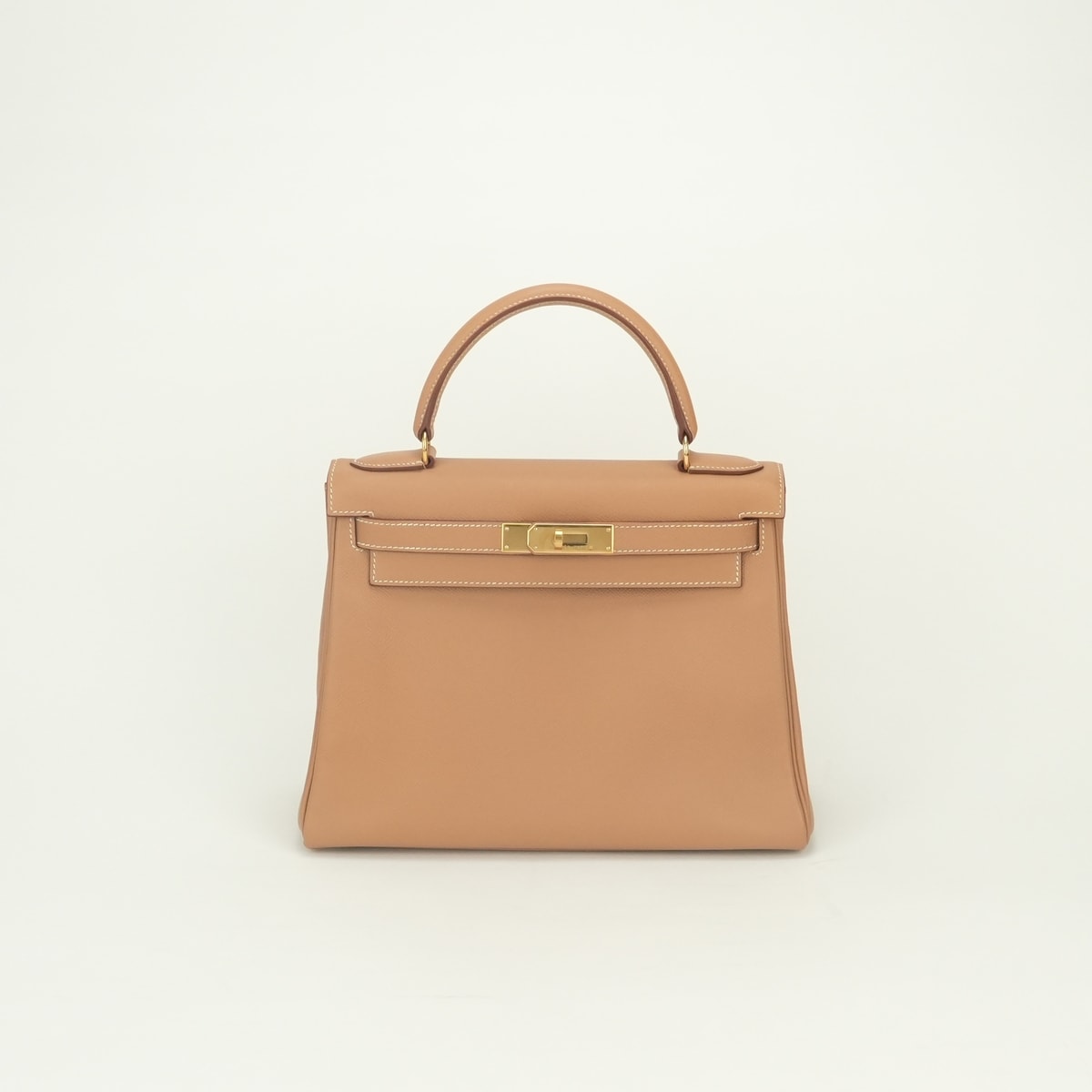 エルメス HERMES ケリー28 バッグ トートバッグ ショルダーバッグ クシュベル ナチュラル Natural ブラウン Brown 茶 ゴールド金具 ハンドバッグ 内縫い 2way