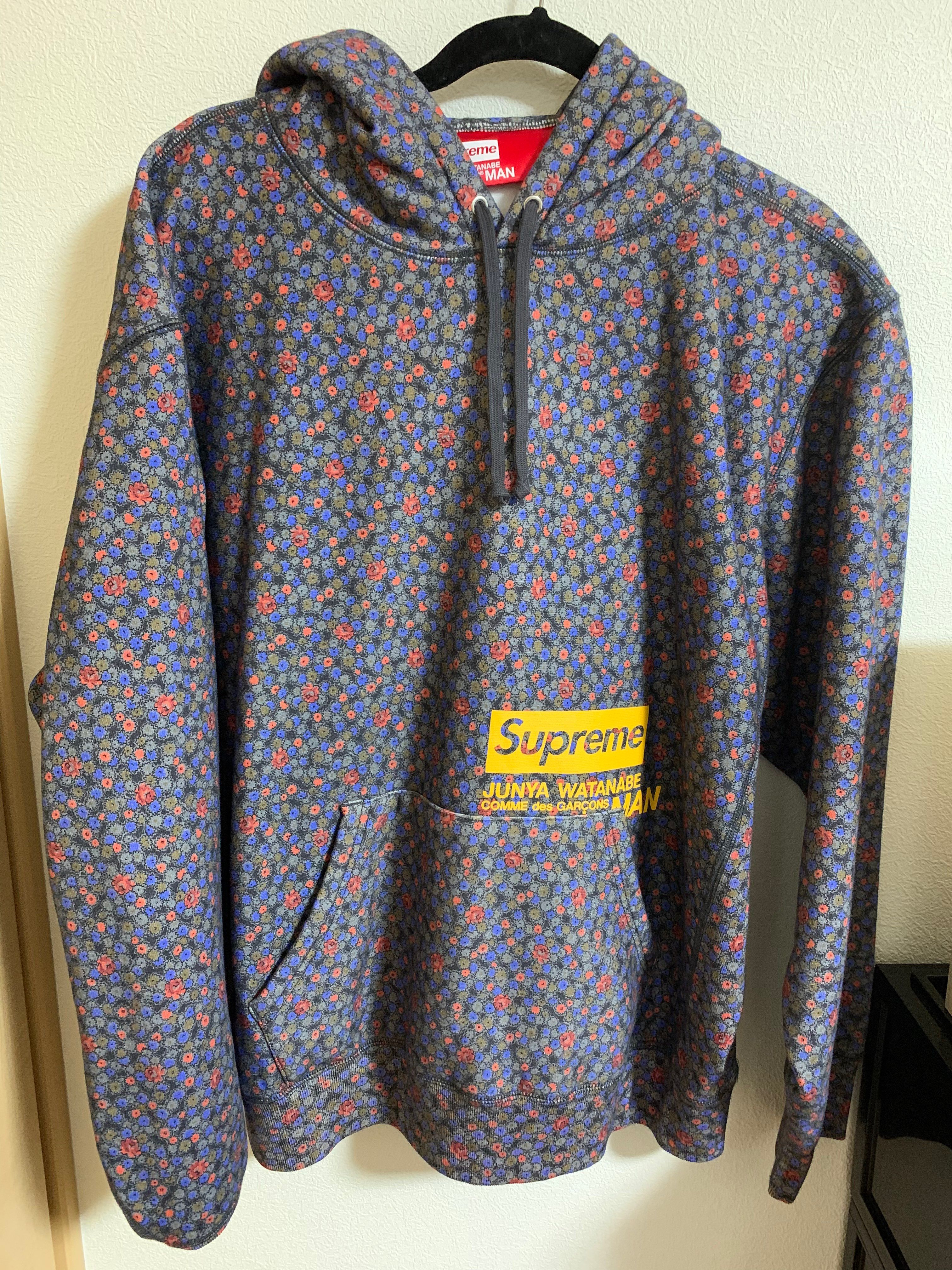 Supreme / JUNYA WATANABE COMME des GARCONS MAN Hooded Sweatshirt "Black Flowers"