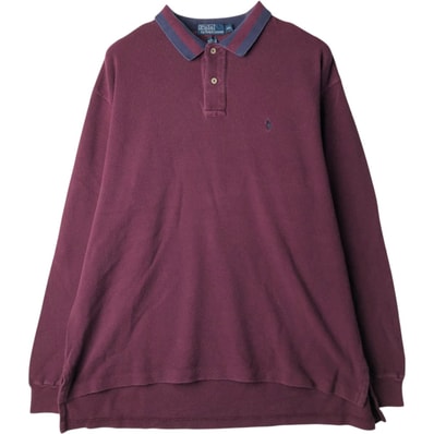 古着 ラルフローレン Ralph Lauren POLO by Ralph Lauren 長袖 ポロシャツ メンズXXL相当/eaa637529