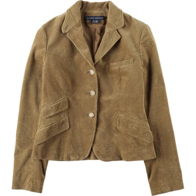 古着 ラルフローレン Ralph Lauren コーデュロイテーラードジャケット レディースL相当/eaa631294