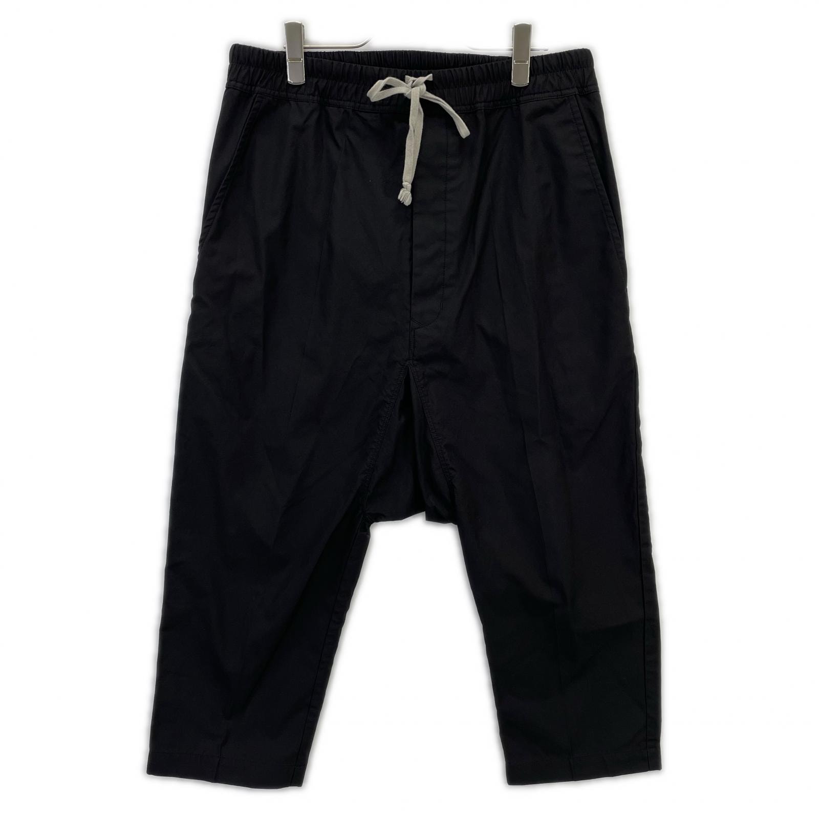 リックオウエンス 【美品/国内正規/23年製】RU01C4381-TF DRAWSTRING クロップドパンツ IT:50