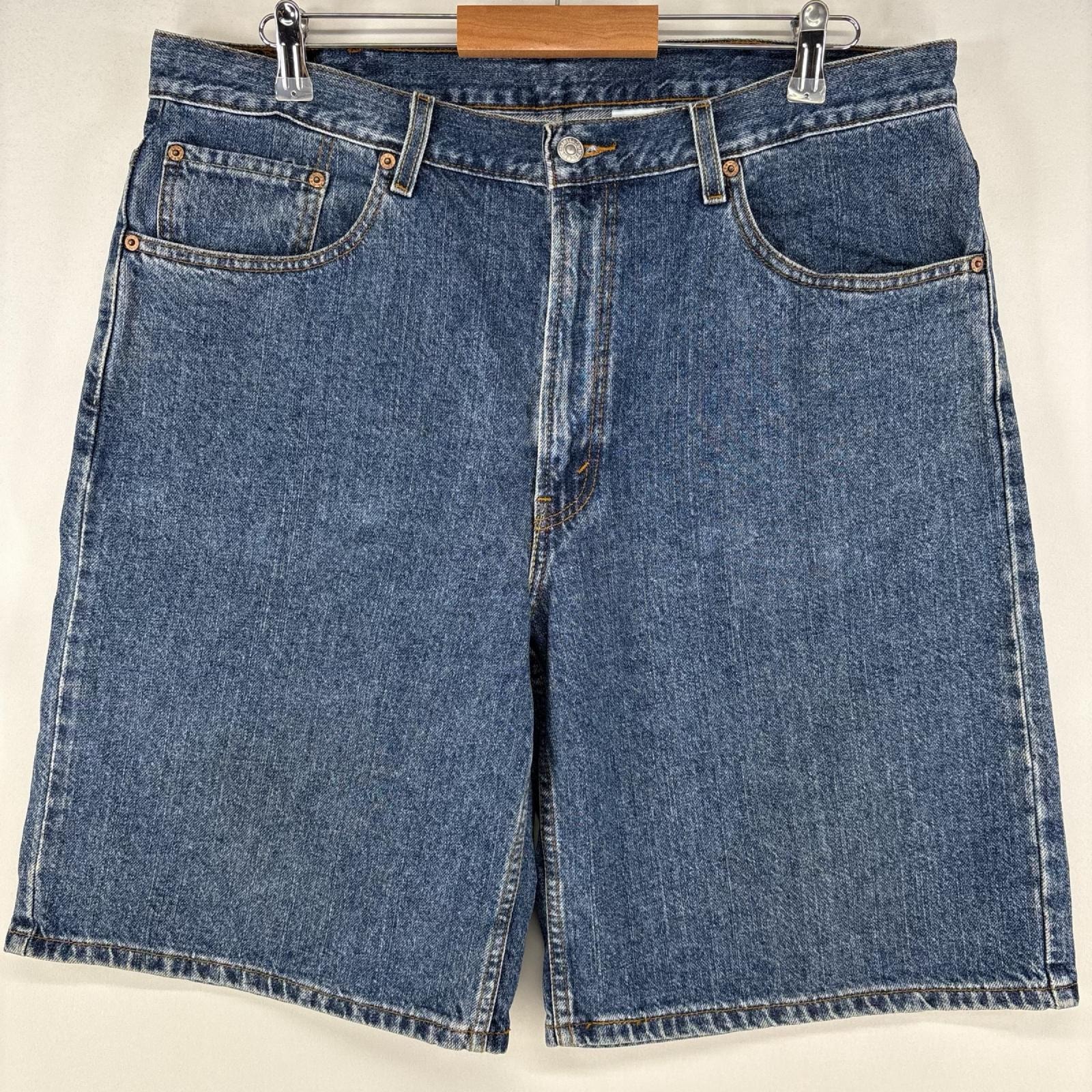 古着 リーバイス Levi's デニム ショートパンツ テーパード ジップ 550 ハーフパンツ w38  ブルー メンズ