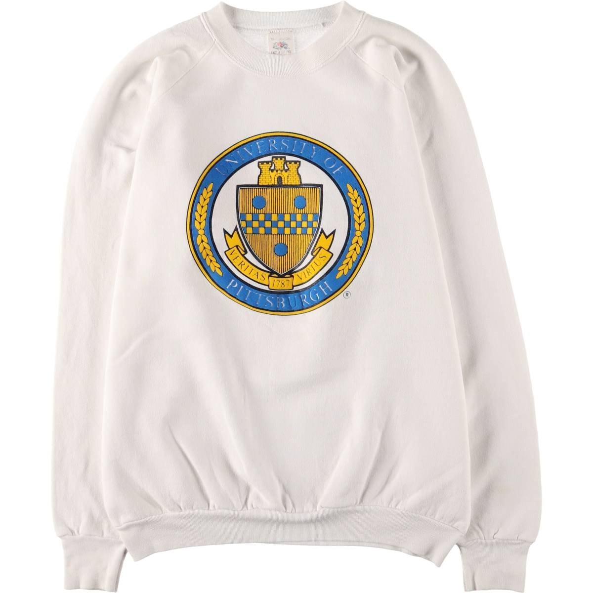 古着 80年代 フルーツオブザルーム FRUIT OF THE LOOM カレッジスウェットシャツ トレーナー USA製 メンズXL相当 ヴィンテージ/eaa570857