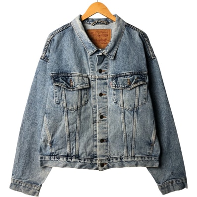 古着 ~90年代 リーバイス Levi's 70598-4891 デカパッチ デニムジャケット Gジャン メンズL相当 ヴィンテージ/eaa586848