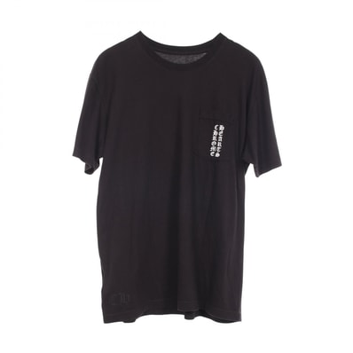 クロムハーツ CHROME HEARTS 東京限定 バックプリント ポケット付き 半袖Tシャツ 衣料品 トップス コットン メンズ ブラック系 【中古】