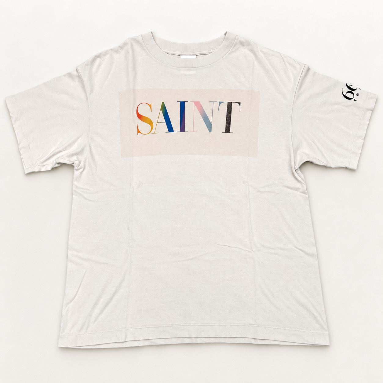 SAINT Mxxxxxx SS Tee_Rainbow Saint "White"