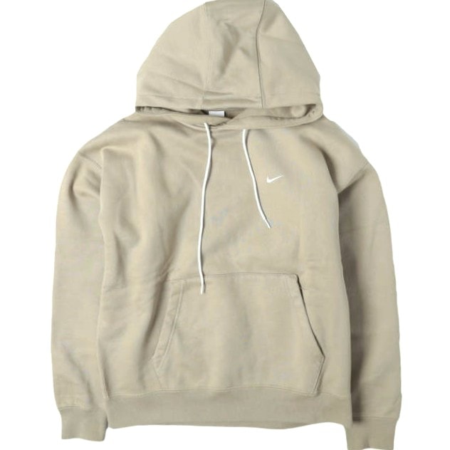 NIKELAB ナイキラボ Solo Swoosh Fleece Hoodie 裏起毛 スウェットプルオーバーパーカー DA0316-247 L KHAKI トップス g27761