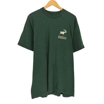 USA製 袖裾シングル WIDJIWAGAN プリントクルーネックTシャツ【1143218948388】