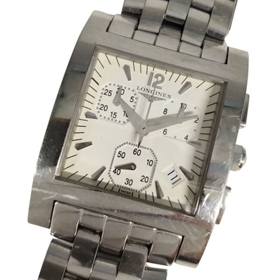LONGINES ロンジン L5.668.4 ドルチェビータ クロノグラフ クォーツ ステンレス 腕時計 シルバー 正規品 / C900