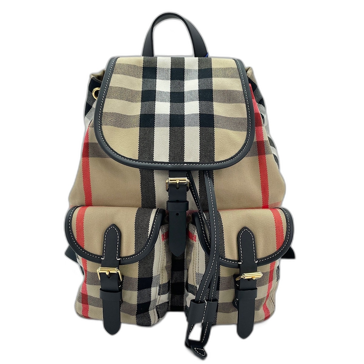 バーバリー BURBERRY ハウスチェック リュック・デイパック キャンバス【中古】
