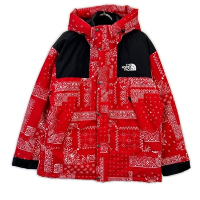 ノースフェイス レッド バンダナ柄 NJ2DN63B ノベルティアルティメットダウンジャケット 2XL