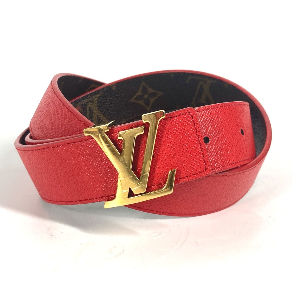 ルイヴィトン LOUIS VUITTON ベルト・LV イニシャル 30MM リバーシブル M0322W モノグラム アクセサリー ズボン用ベルト ベルト モノグラムキャンバス ルージュ ブラウン