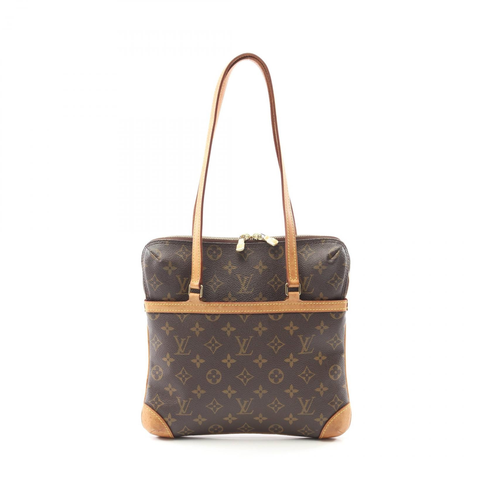 ルイ・ヴィトン LOUIS VUITTON クーサンGM ショルダーバッグ バッグ PVCコーティングキャンバス レザー モノグラム レディース ブラウン系 M51141 【中古】
