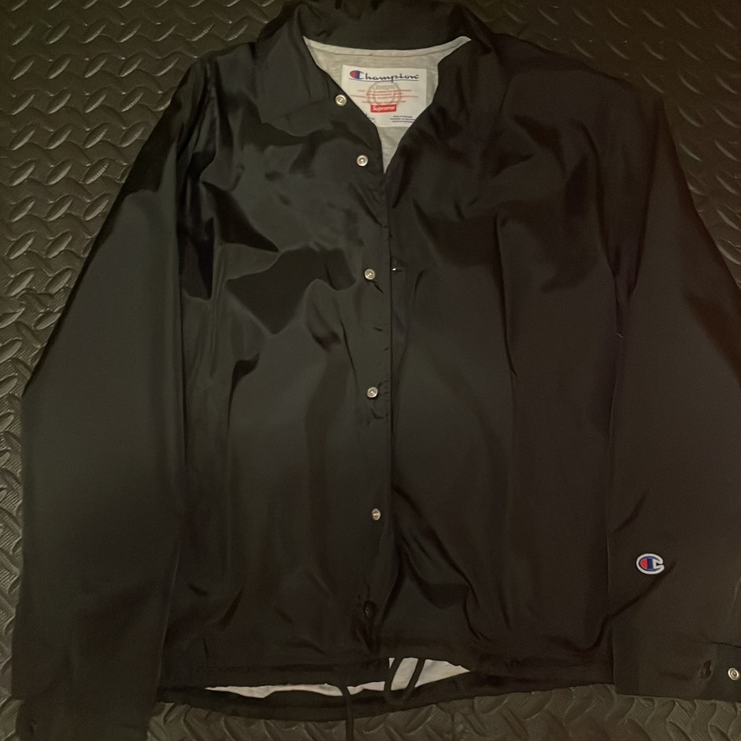 Supreme x Champion Coaches Jacket "Black"