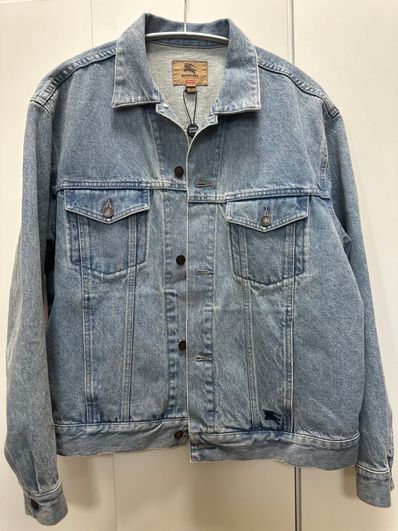 Supreme / Burberry Denim Trucker Jacket "Blue"